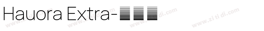 Hauora Extra字体转换